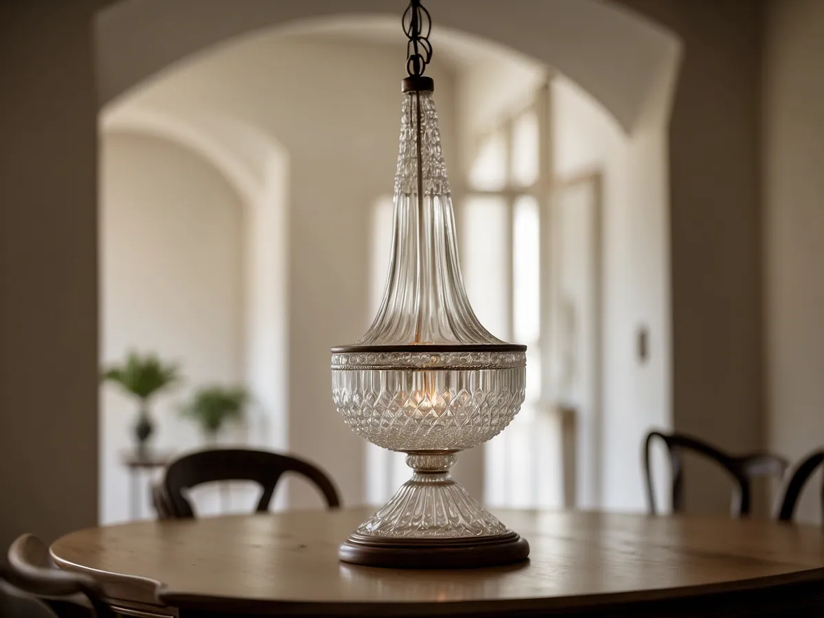 Crystal chandelier crafted in Firozabad