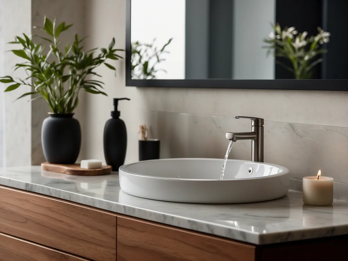 Bathroom Hardware styled in a premium interior setting