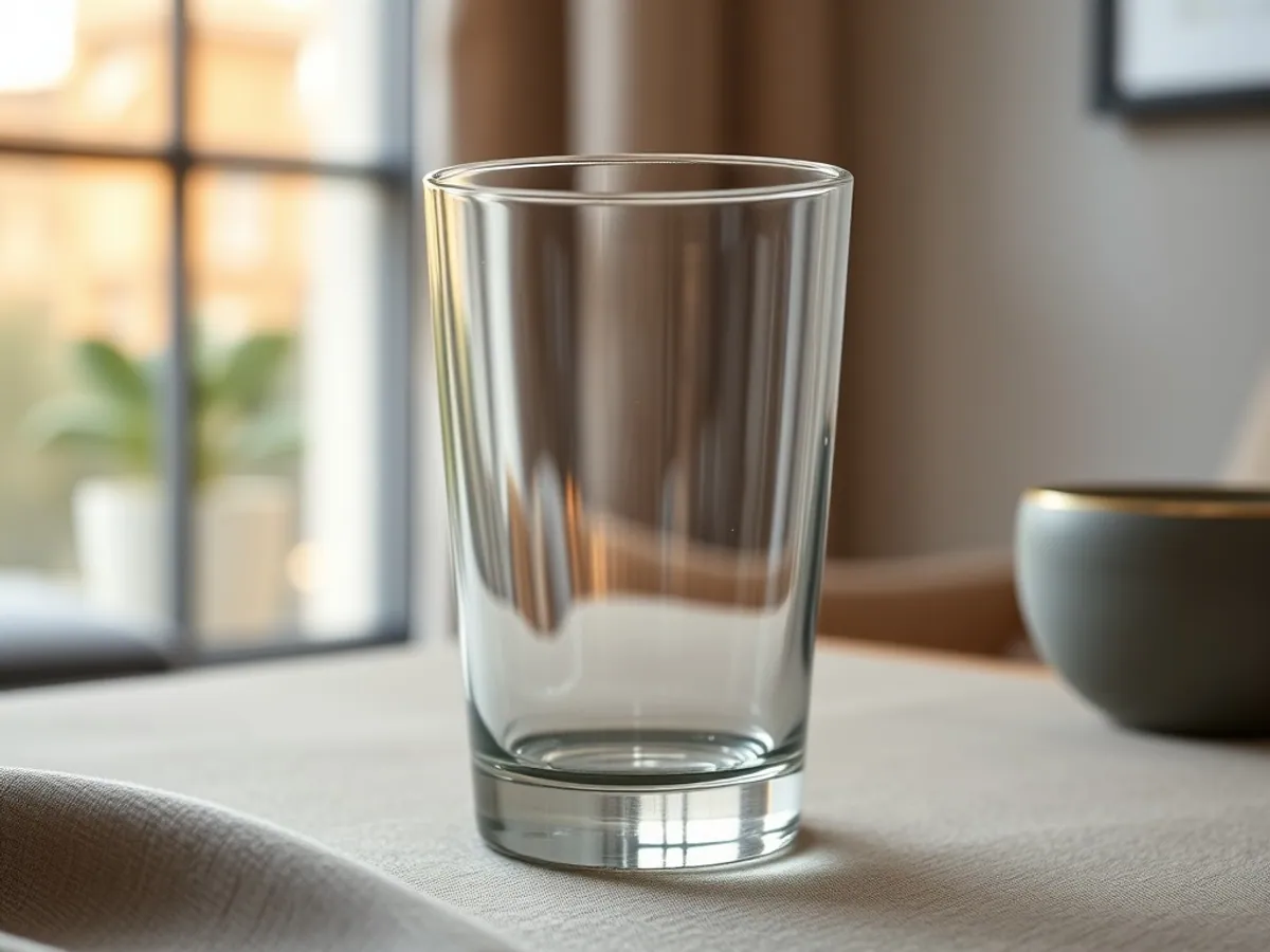 Glassware — close-up craftsmanship detail