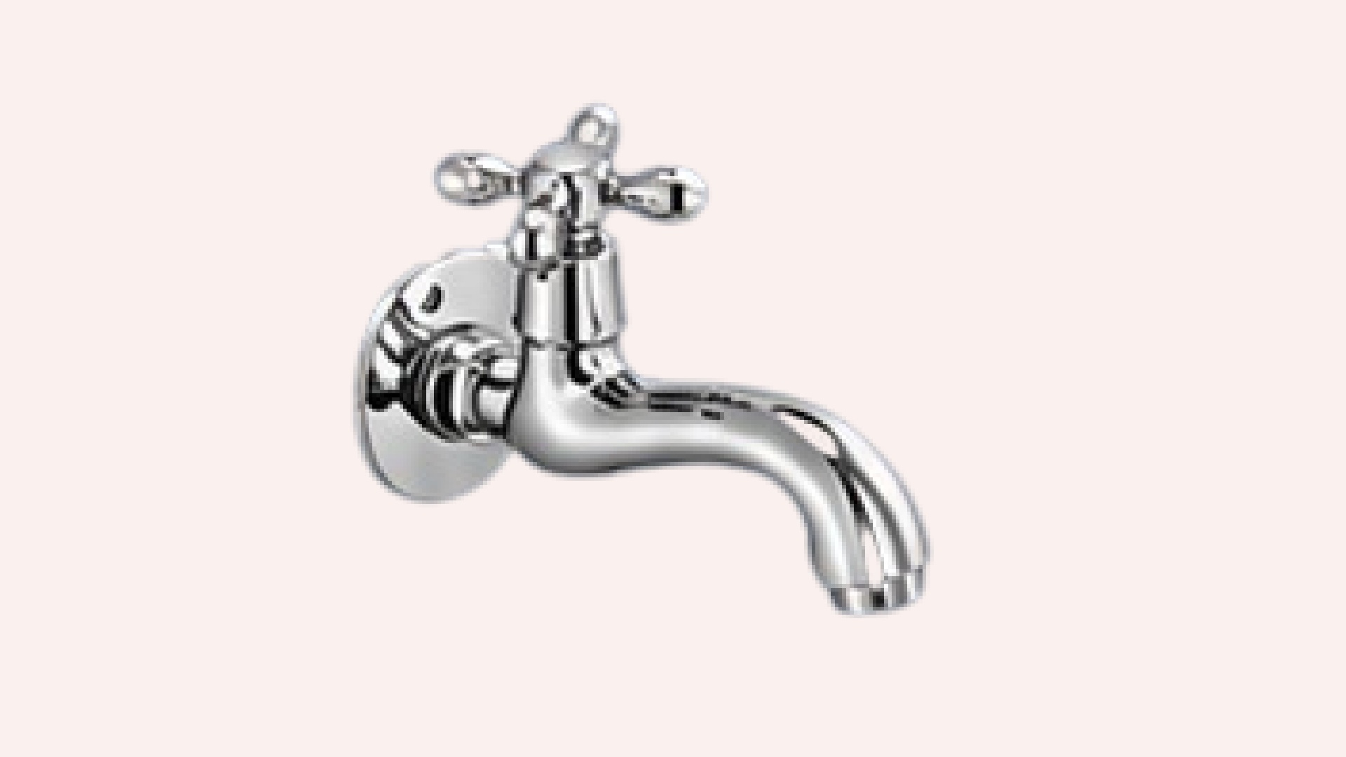 A-1002 Bib Cock Long Body with Flange