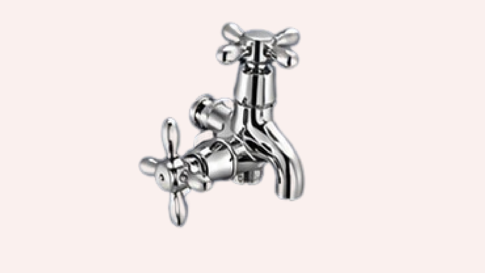 A-1011 Two Way Bib Cock with Flange
