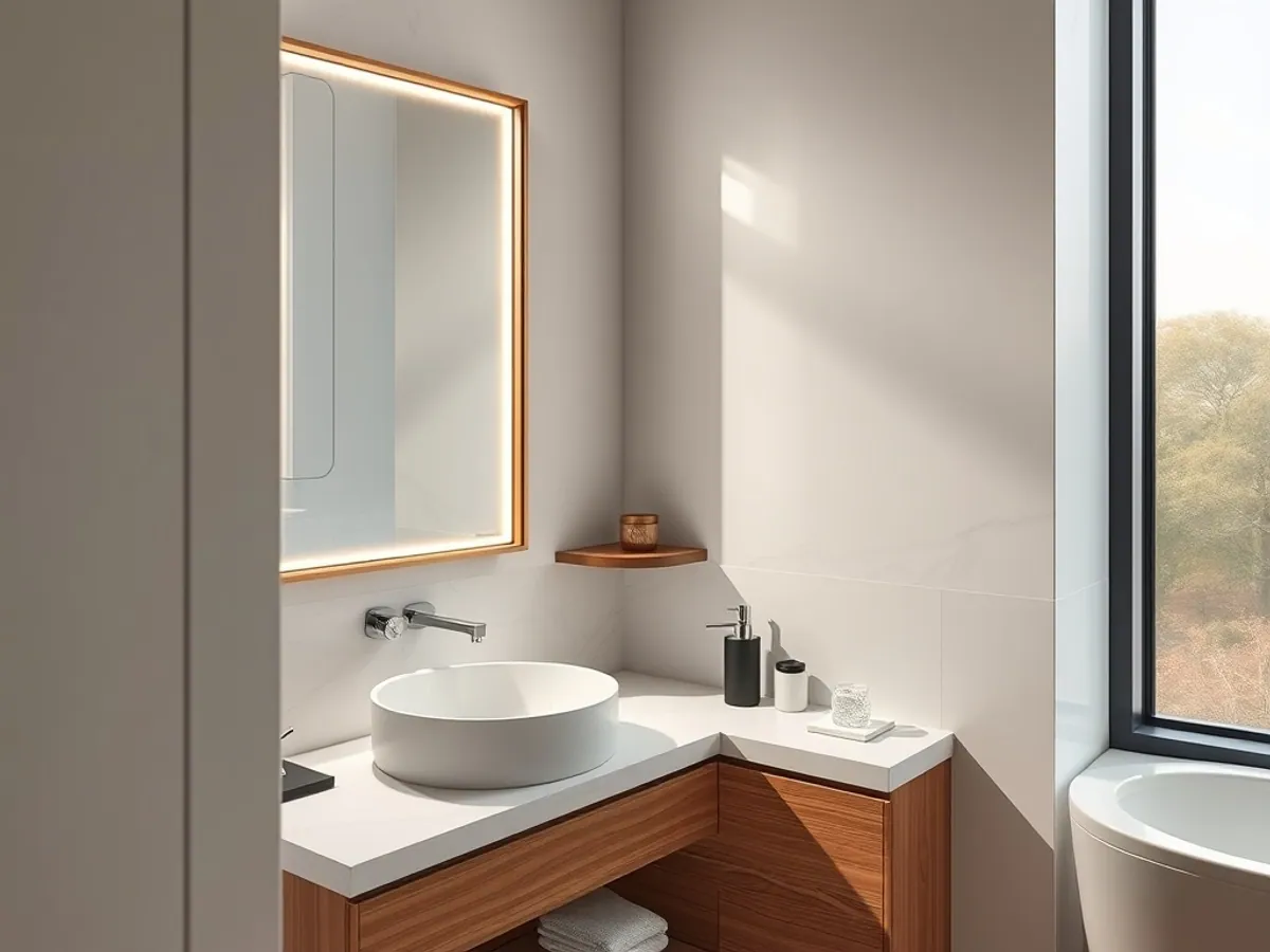 Corner Storage Shelf — Bathroom Hardware for export, Balaji Udhyog