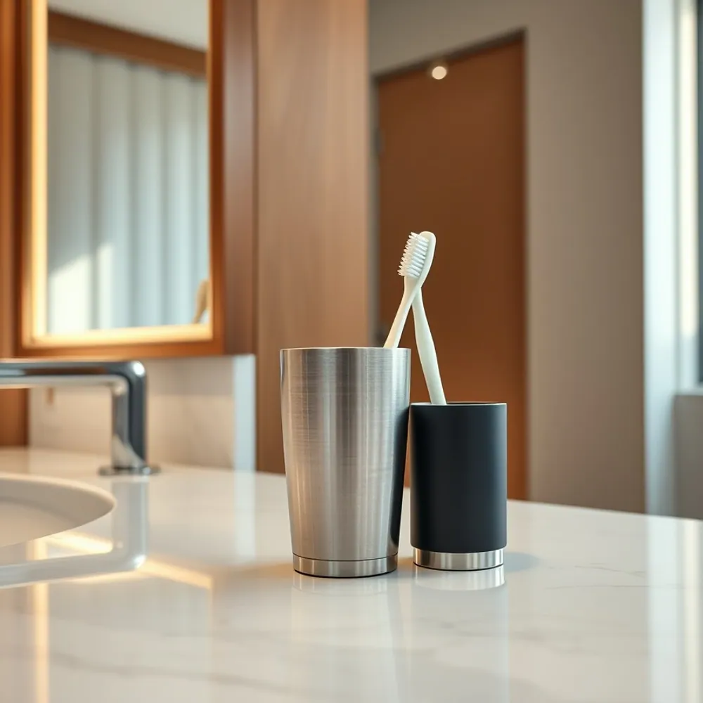 Tumbler & Toothbrush Holder detail 1