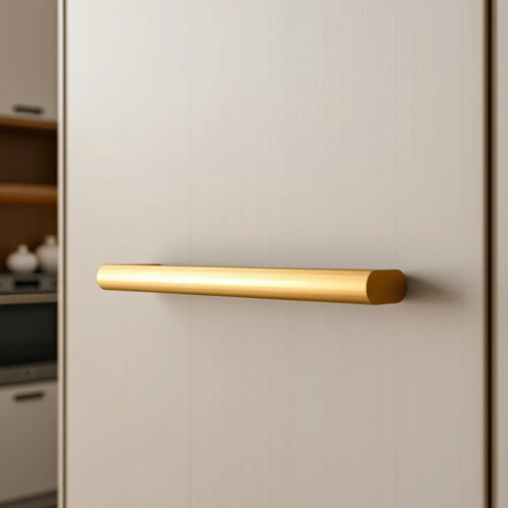 Brushed Brass Bar Handle detail 3