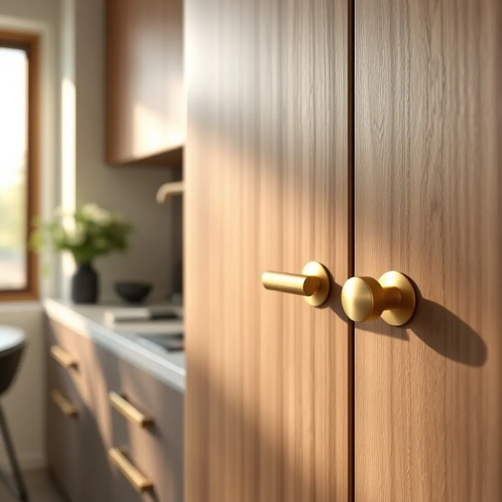 Cup Pull Brass Handle detail 1