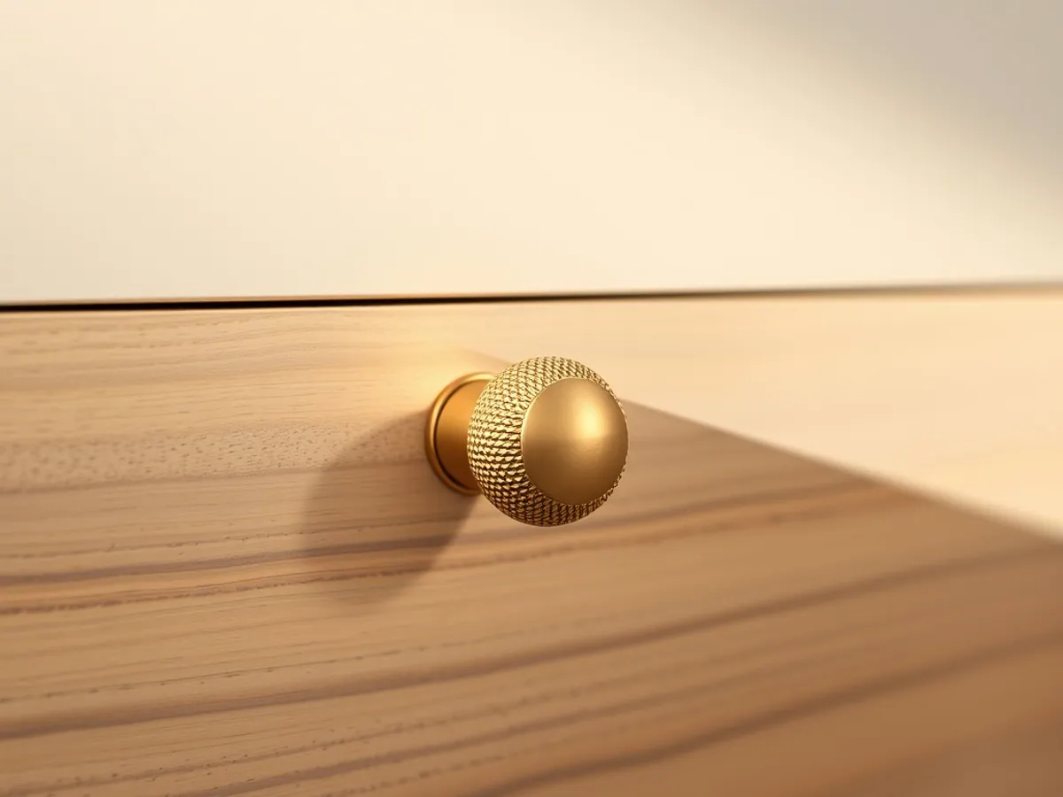 Knurled Brass Drawer Handle — Brassware for export, Balaji Udhyog