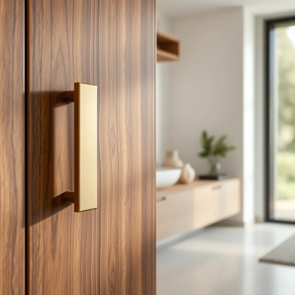 Solid Brass T-Bar Handle detail 1