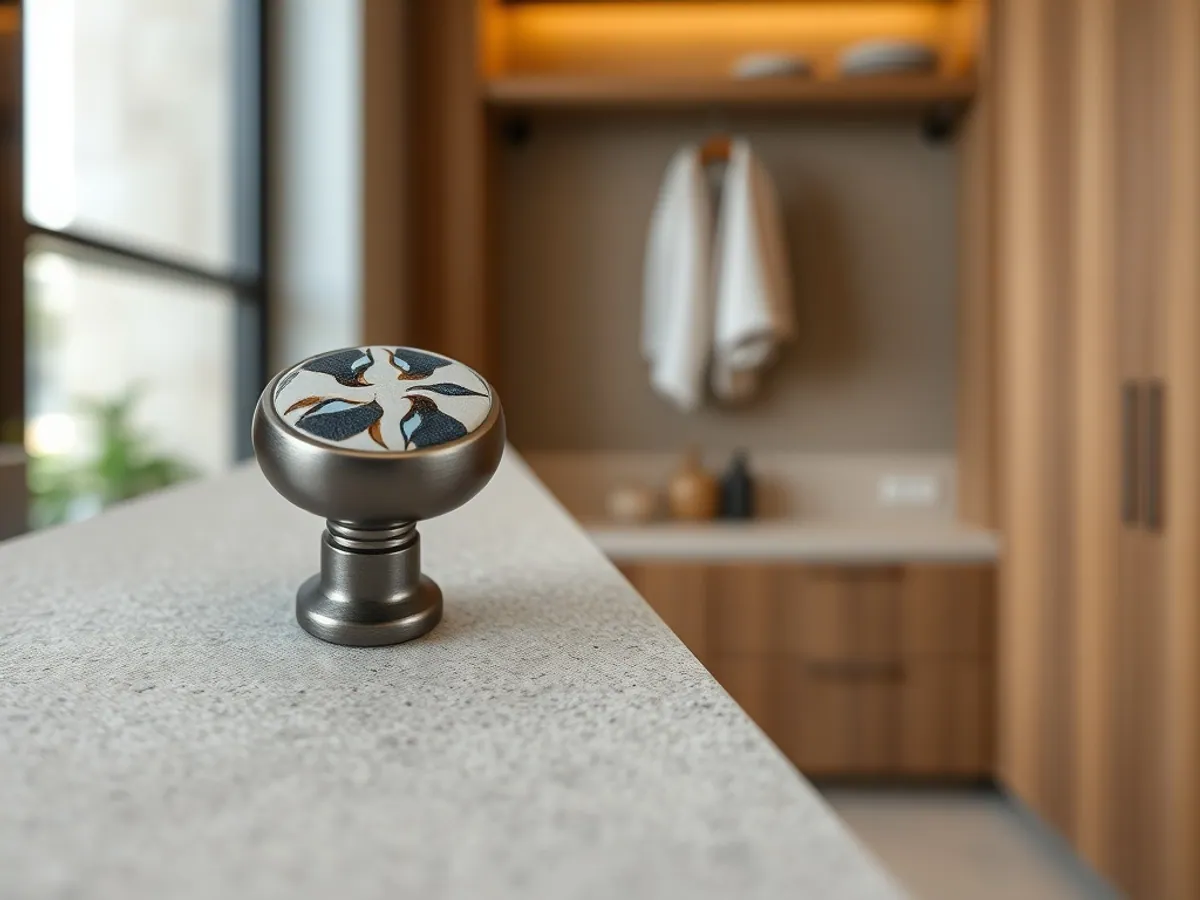 Ceramic Inlay Knob — Furniture Hardware for export, Balaji Udhyog