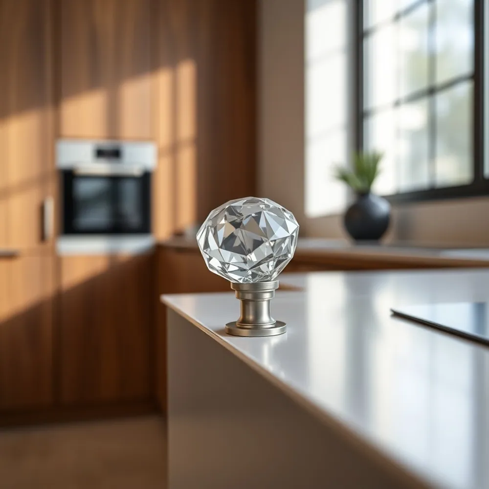 Faceted Crystal-Top Knob detail 2