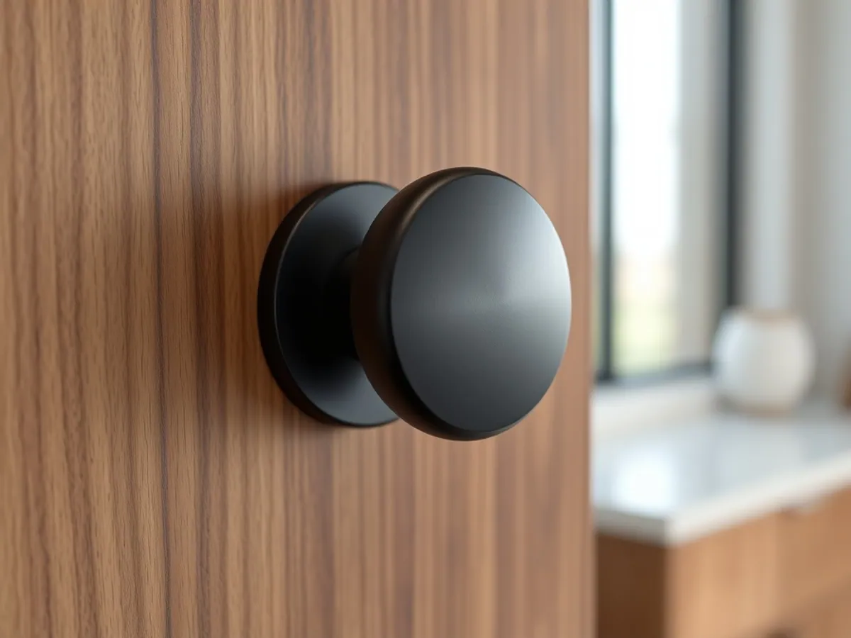 Matte Black Knob — Furniture Hardware for export, Balaji Udhyog