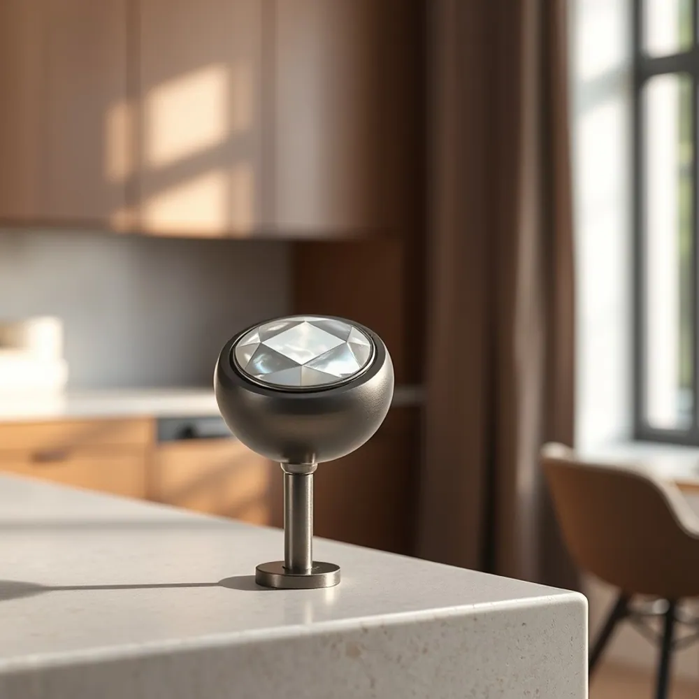 Mother-of-Pearl Inlay Knob detail 1