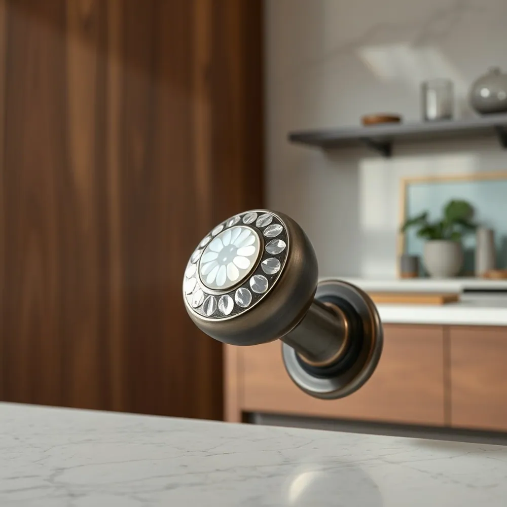 Mother-of-Pearl Inlay Knob detail 2
