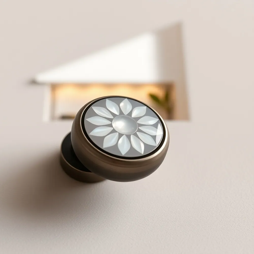 Mother-of-Pearl Inlay Knob detail 3
