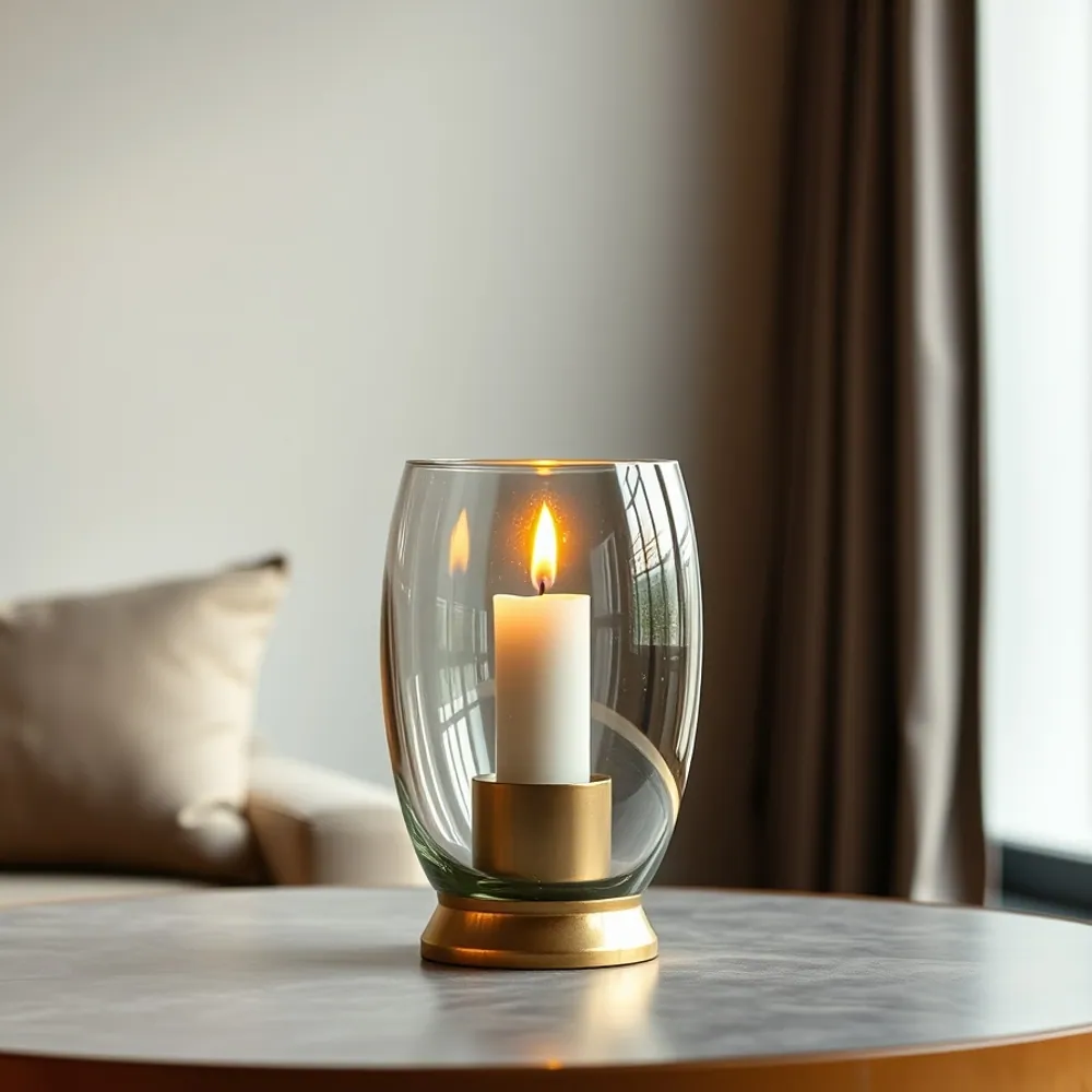 Blown-Glass Candle Holder detail 1