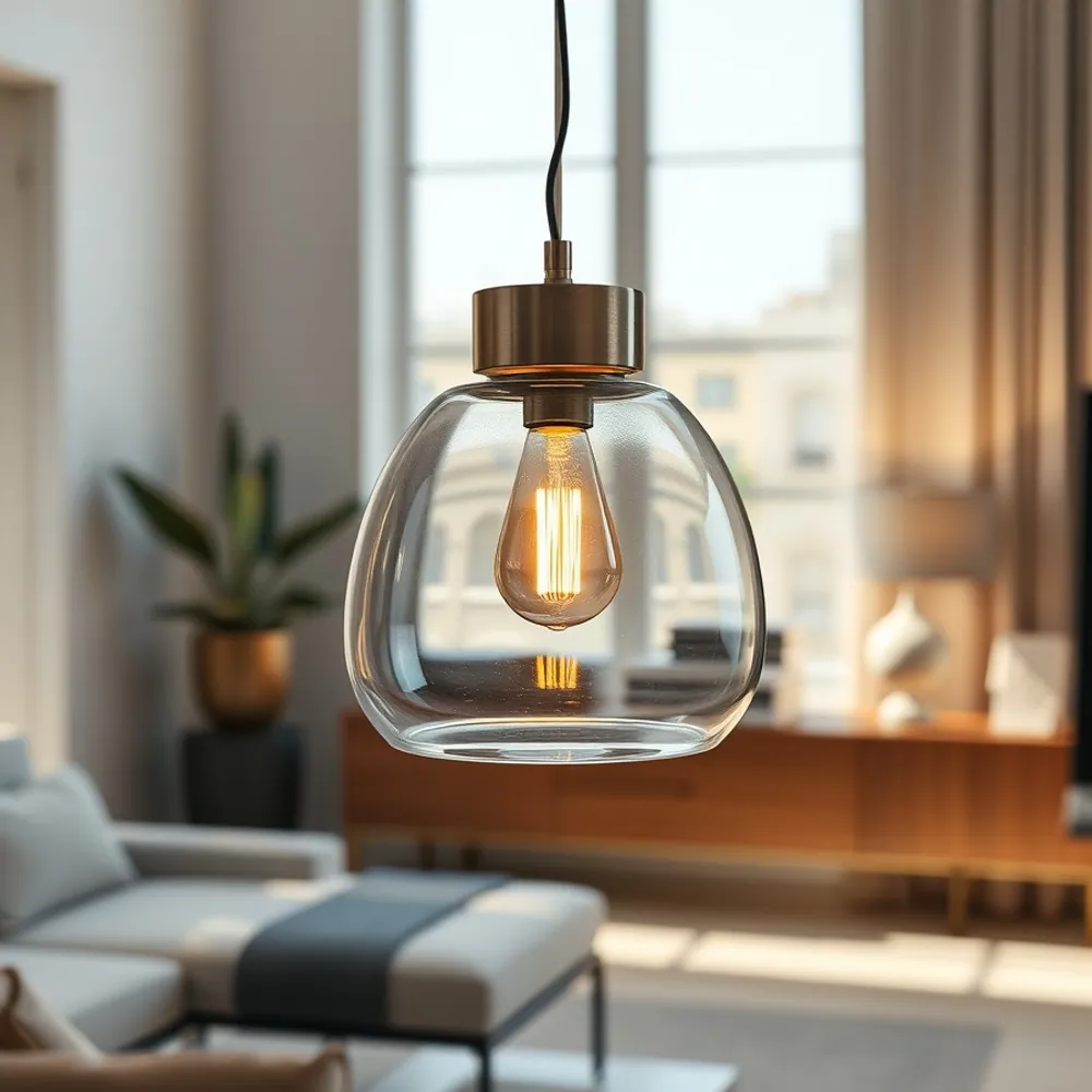 Glass Pendant Lamp Shade detail 1