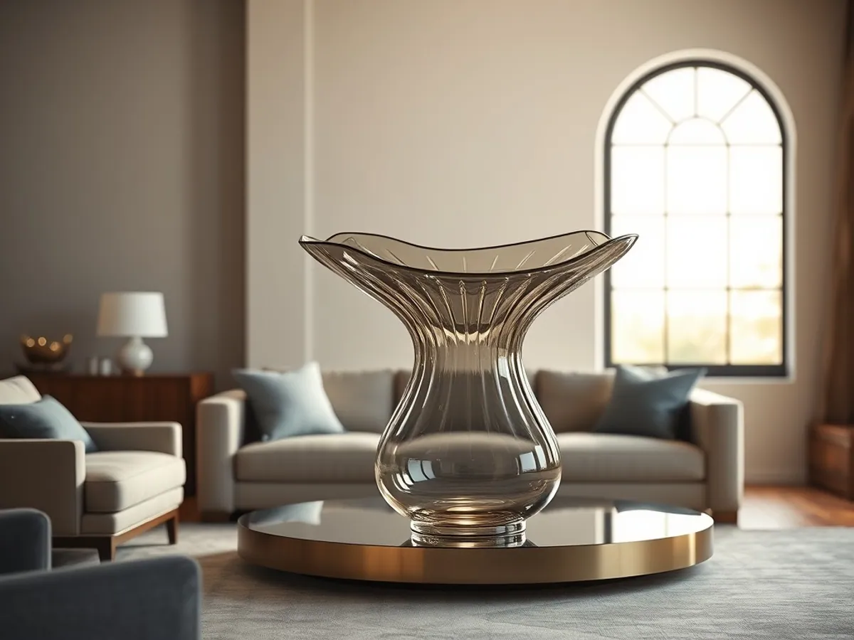 Murano-Style Centrepiece — Glassware for export, Balaji Udhyog