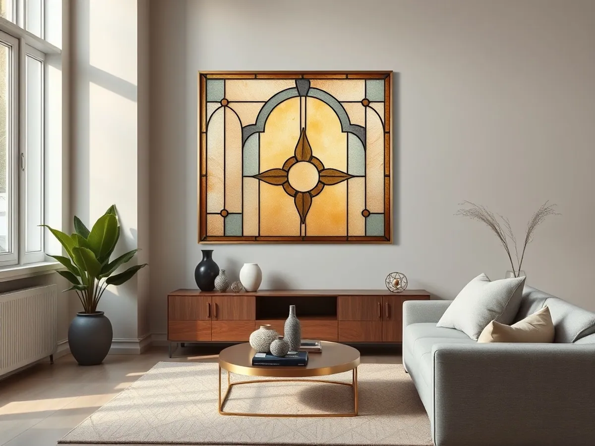 Stained-Glass Wall Panel — Glassware for export, Balaji Udhyog