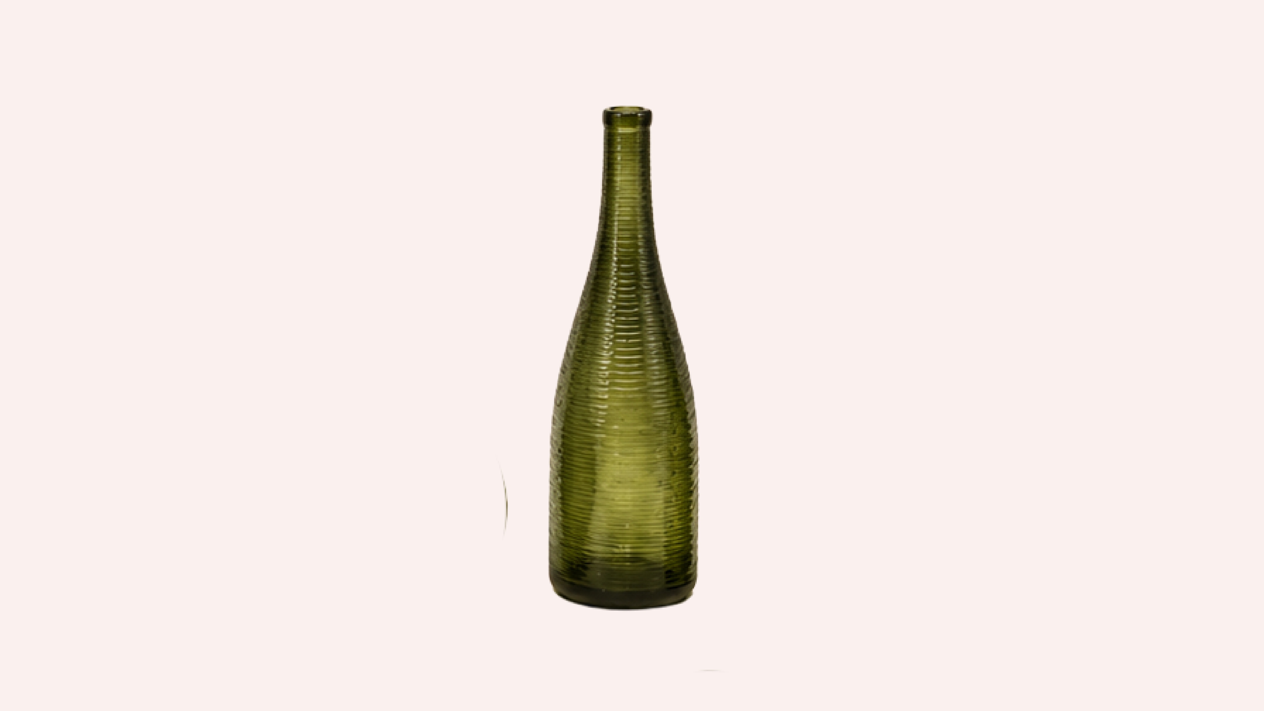 Crimson Red Hexagonal Vase