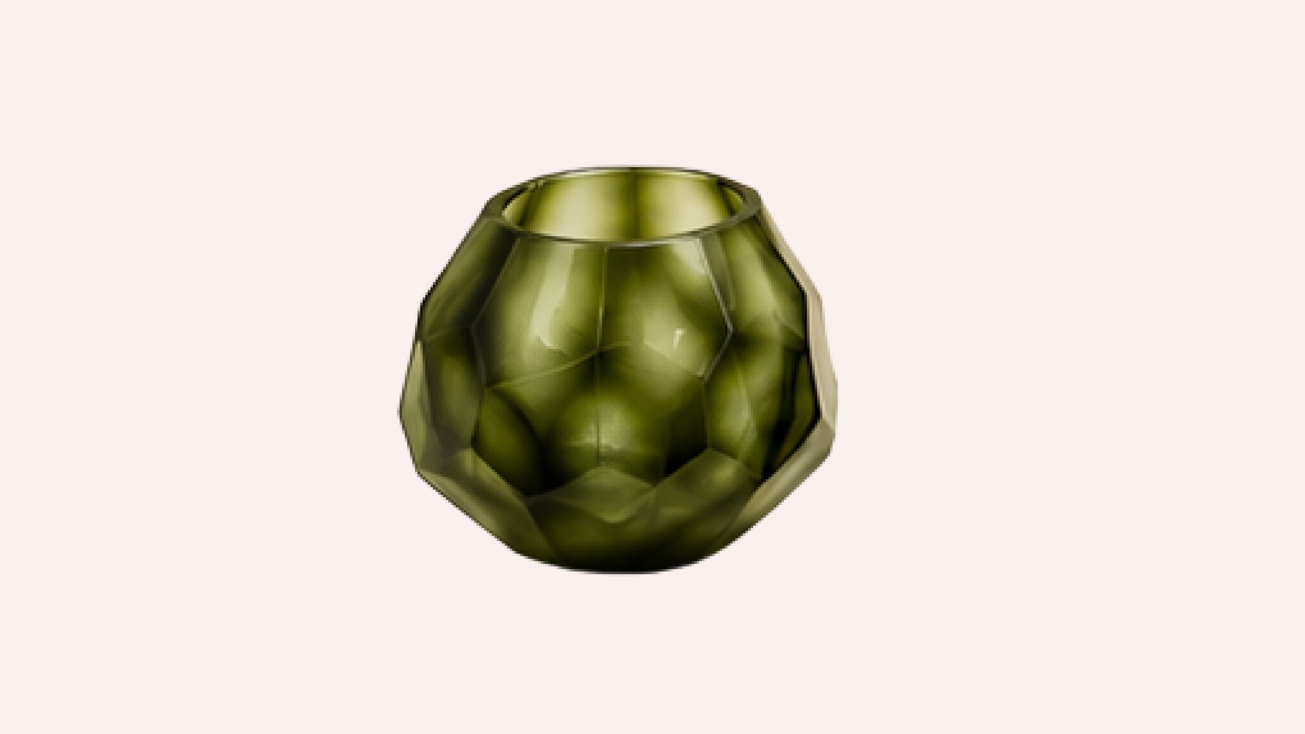 Sage Green Geometric Block Vase