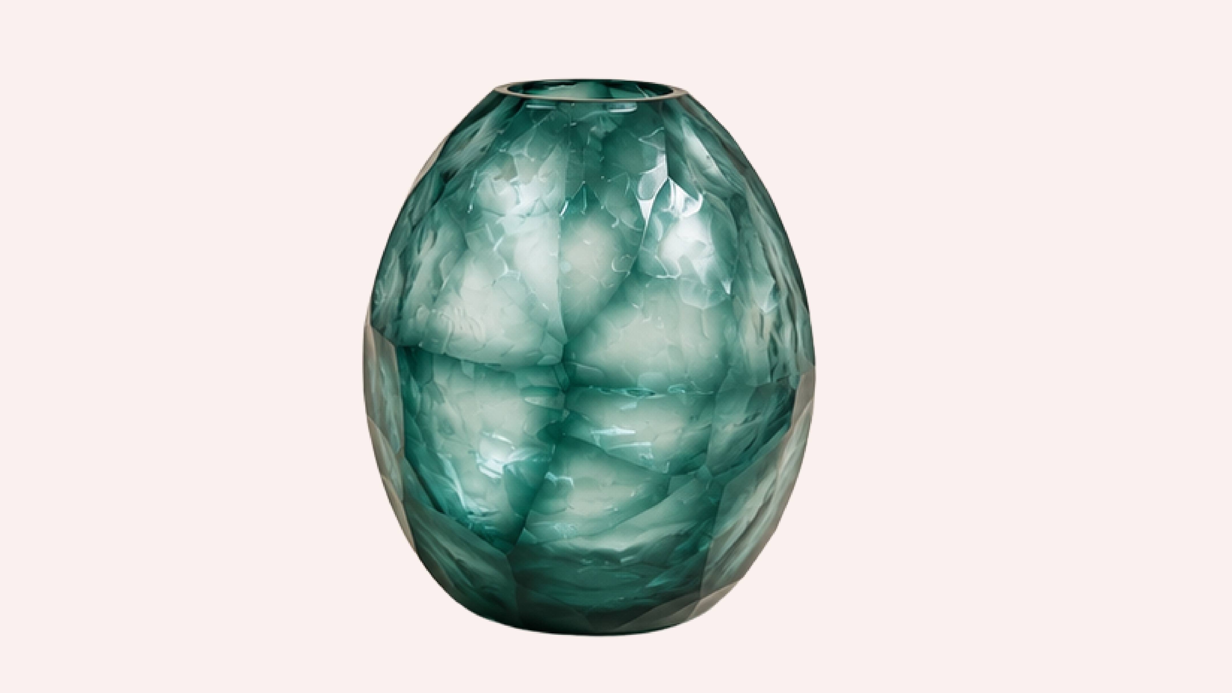 Deep Violet Fluted Accent Vase