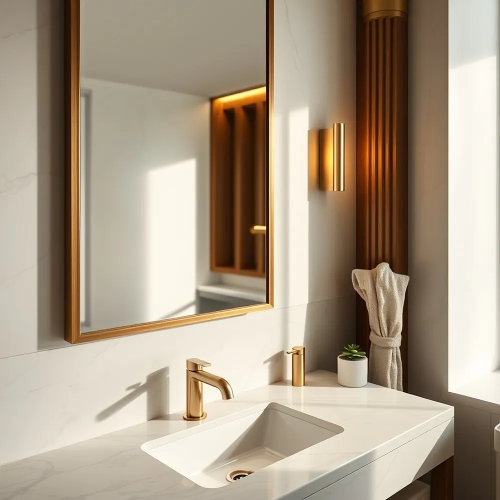 Brass Towel Hook Rail detail 3