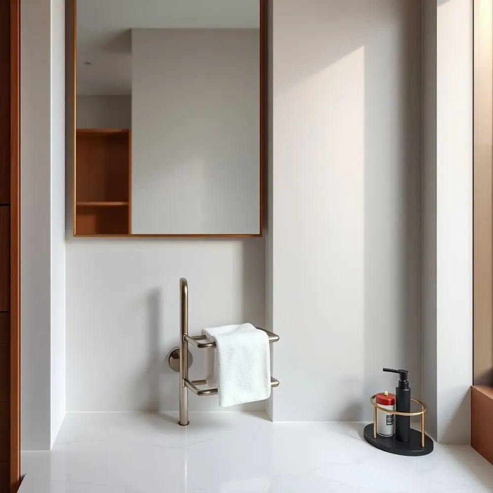 Corner Towel Stand detail 3