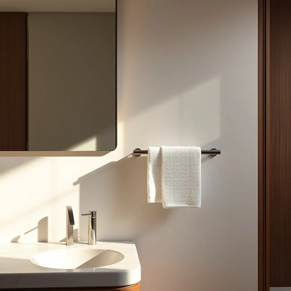 Wall-Mounted Towel Shelf detail 2