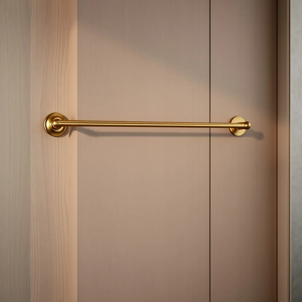 Brass Wall Hook Rail detail 1
