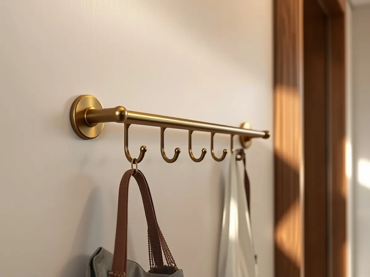 Brass Wall Hook Rail — Bathroom Hardware for export, Balaji Udhyog